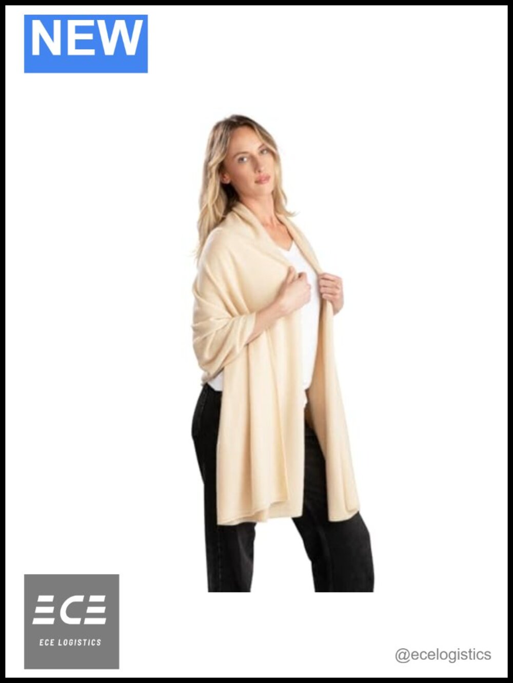100% Cashmere Travel Wrap Blanket Oversized Shawl